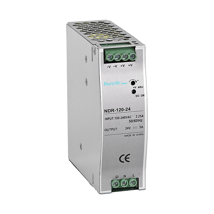 120W NDR 铝制工业 DIN 导轨电源