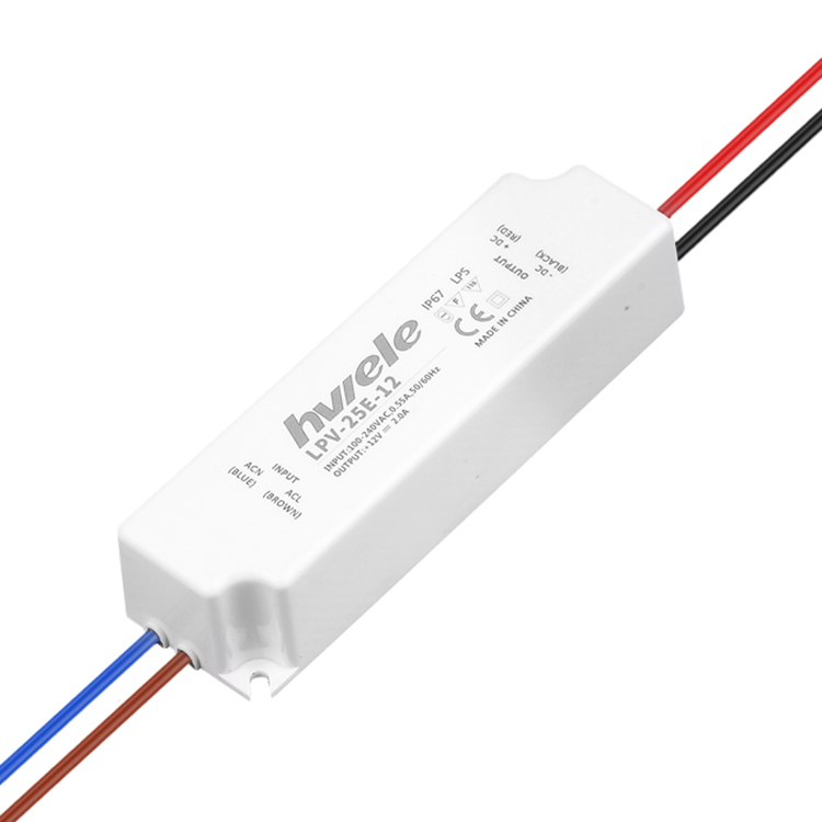 AC/DC塑料恒流防水LED驱动器25W